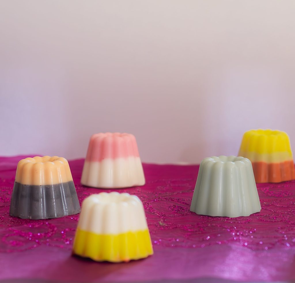 Fondants bougies bio, vegan et cruelty-free - Photo fondants bougie galet